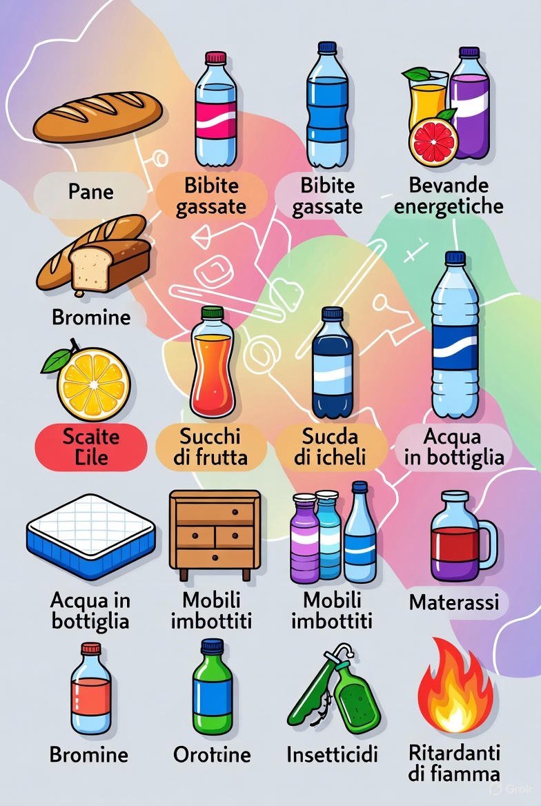 Prodotti quotidiani contenenti bromo